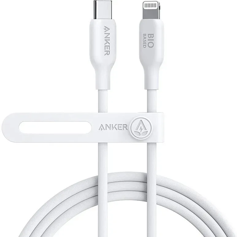 Anker 541 USB-C-auf-Lightning-Kabel (biobasiert, 3 ft) B2B – Europa (ohne britischen Stecker) Weiß