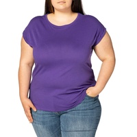 URBAN CLASSICS Damen Ladies Extended Shoulder Tee T-Shirt, ultraviolet, M