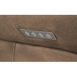 Wohnwert Trapezsofa Mikrofaser 3-Sitzer Grau