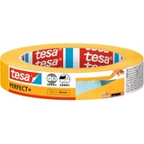Tesa Perfect+ Malerkrepp aus dünnem Washi-Papier zum präzisen Abkleben bei Malerarbeiten - für den Innenbereich - 50 m x 19mm