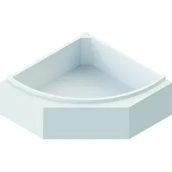 Schedel Ideal Standard Hotline Wannenträger SW16106a 140x140cm, Ablage 8cm, Höhe 57cm
