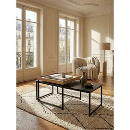 KADIMA DESIGN Silvanus Schwarz Eiche 110 x 45 x 60 cm