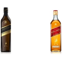 Johnnie Walker Double Black Label, Blended Scotch Whisky, in edler Geschenkverpackung, Schottischer Genuß, 40% vol, 700ml Einzelflasche & Red Label Blended Scotch Whisky 700ml
