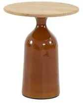 4 SEASONS OUTDOOR Loungetisch June Ø 45 cm Keramik Caramel