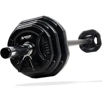 Matchu Sports Aerobic Langhantel Set Langhantel 20 kg schwarz