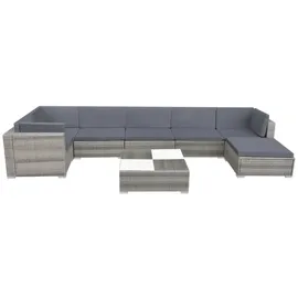 vidaXL Garten-Lounge-Set grau 42738