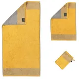 CAWÖ Luxury Home Two-Tone 590 Handtuch 50 x 100 cm curry
