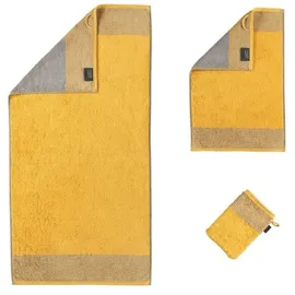 CAWÖ Luxury Home Two-Tone 590 Handtuch 50 x 100 cm curry