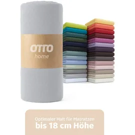 OTTO home Spannbettlaken Jersey 120 x 200 cm hellgrau