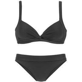 LASCANA Triangel-Bikini Gr. 40, Cup B, schwarz Gr.40
