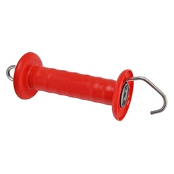 Torgriff groß, EDELSTAHL, rot, mit Haken