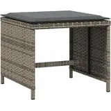 vidaXL Gartenhocker mit Kissen 41 x 41 x 36 cm grau 4 St.