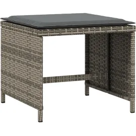 vidaXL Gartenhocker mit Kissen 41 x 41 x 36 cm grau 4 St.