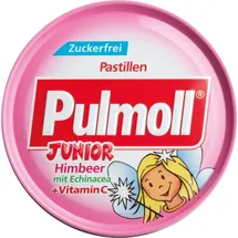 Sanotact Pulmoll Junior Himbeer mit Echinacea ohne Zucker Bonbons