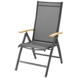Alu-Klappsessel in Holzoptik 2er Set