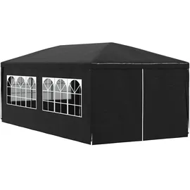 vidaXL Partezelt 3 x 6 m inkl. 6 Seitenteile Anthrazit