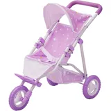 Teamson Kids Puppenwagen Babypuppenwagen Kinderwagen Puppenzubehör Olivia's World OL-00006