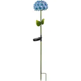 STAR Solarleuchte Metall 77,0 cm inkl. Dämmerungssensor blau