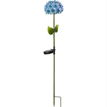 STAR Solarleuchte Metall 77,0 cm inkl. Dämmerungssensor blau