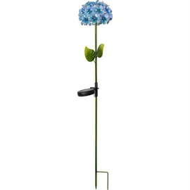 STAR Solarleuchte Metall 77,0 cm inkl. Dämmerungssensor blau