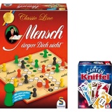 Schmidt Spiele Bundle Mensch ärgere dich nicht Classic Line plus Kniffel Karten