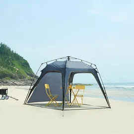 pro.tec Pavillon Barendrecht 2,5 x 2,5 m Grau