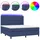 vidaXL Boxspringbett 180 x 200 cm Blau