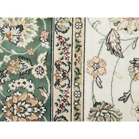 Steffensmeier Orientteppich, Grün, Textil, Orientalisch, Rechteckig, 95x140 cm, für Fußbodenheizung geeignet, Teppiche | Wohnzimmer | Orient | Pflegeleicht | Tabriz Größe: