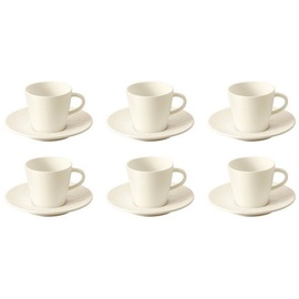 Villeroy & Boch Manufacture Rock Espresso Set 6er weiß