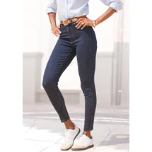 LASCANA Jeansjeggings mit Stretch-Anteil in Röhrenform Gr. 38 N-Gr, darkblue denim, , 87767358-38 N-Gr