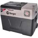 BERGER Kompressor Kühlbox B40-T 39 L │ 12V, 24V, 230V Stecker │ Elektrische Auto Kühlbox mit Rollen │Mobile Kompressorkühlbox leise & leicht │ ideal für Camping,Garten & Festival