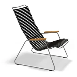 HOUE - CLICK Outdoor Lounge Chair, schwarz