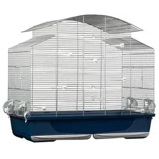 Dehner Lieblinge Vogelkäfig Phoenix 80, ca. B79/H73/T45 cm, Dunkelblau