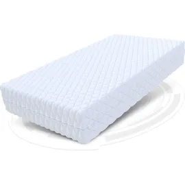 Fdm Voyager Matratze 80x200 cm Taschenfederkern Höhe 24 cm Härtegrad H3 H4 7-Liegezonen Öko-Tex Allergikergeeignet Jersey Bezug Waschbar Kokosfaser-Einlage