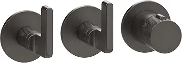 Gessi Inciso Thermostat 2-Wege - Metall schwarz gebürstet