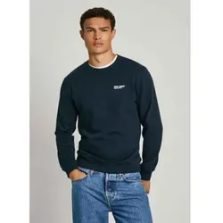 Pepe Jeans für Herren. PM582703 Marinefarbenes Freizeit-Sweatshirt (S), Lässig, Bio-Baumwolle, Nachhaltig