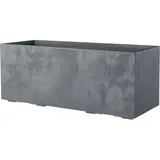 Deroma Pflanzkasten Millennium Kunststoff 99 cm aschgrau