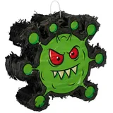 Relaxdays Virus Pinata Grün,Rot,Schwarz