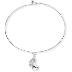 Armreif ENGELSRUFER "Flügelherz, ERB-WINGHEART, ERB-WINGHEART-G", silber (silberfarben), Armbänder, Damen, Silber 925 (Sterlingsilber)