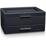 HEISSE & SÖHNE SEIT 1976® Uhrenbox Heron 10+ - Schwarz