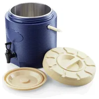 Was Thermobehälter Getränkebehälter mit Zapfhahn, Thermogetränkebehälter - blau,17 L