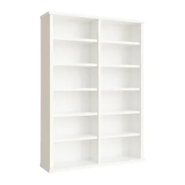VCM Ronul CD-Regal 60 x 18 x 92 cm Weiß