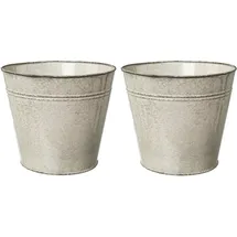 creativ home Übertopf Ø 20 x 17 cm Grau