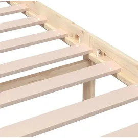 vidaXL Massivholzbett 180 x 200 cm Braun