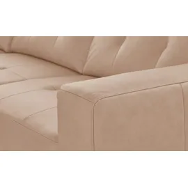 Wohnwert Eckcouch Leder 3-Sitzer Beige