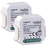 Luminea 2er-Set WLAN-Unterputzmodule für smarte Rollladen, App & Sprachbefehl