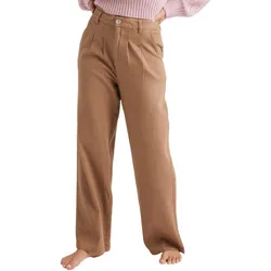 Chinohose ROXY "Attractive Light", Damen, Gr. 28(M), beige (portabella), [Hauptstoff] 100% Baumwolle, Hosen