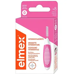 Elmex Interdentalbürsten ISO Gr.0 0,4 mm rosa 8 St Zahnbürste