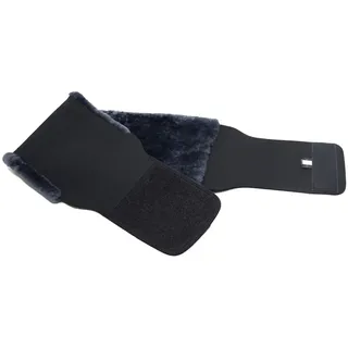 Reissner Lammfelle Nierengurt Neopren Nierengurt Innenseite mit echtem Lammfell für Damen und Herren (1-St) grau|schwarz XL | 127 cm x 25 cm x 1 cm