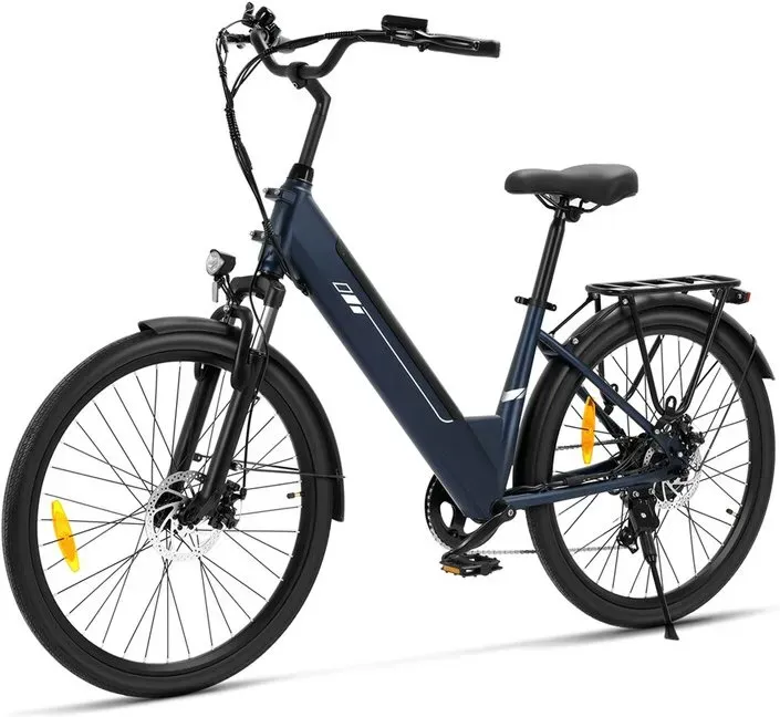 Touroll Roamer2 ST Step-Thru 26 Zoll 36 V 15,6 Ah 250 W 25 km/h 7-Gang 45 Nm 100 km Max Reichweite E-Bike mit mechanischer Scheibenbremse und E-Bremse